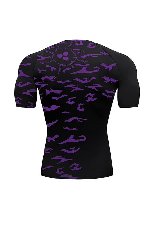 🟣 Rashguard “Phantom Shinobi” –  (Manga Corta)